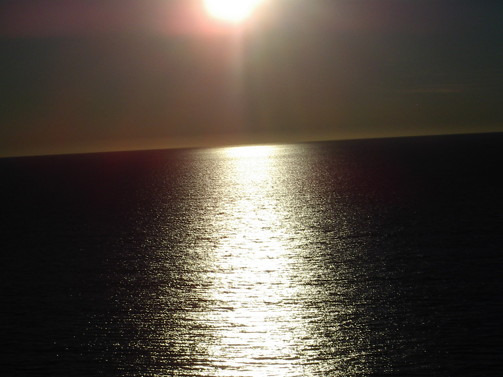 Image of a Candle Shore sunset on the ocean.